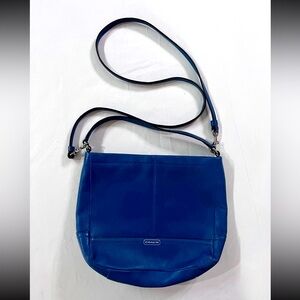 Coach Bright Blue Leather Crossbody Bag